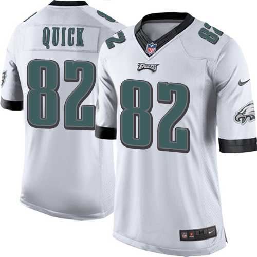 Youth Elite Mike Quick Nike Jersey White Road - #82 NFL Philadelphia Eagles